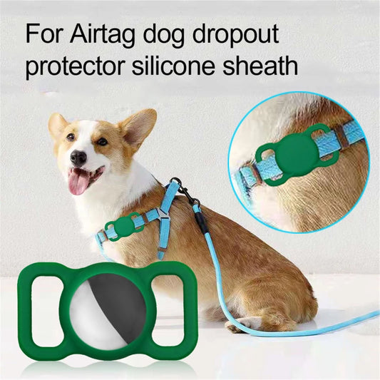 SecureTrack: Stylish Airtag Holder for Ultimate Dog Safety - Happy Dog