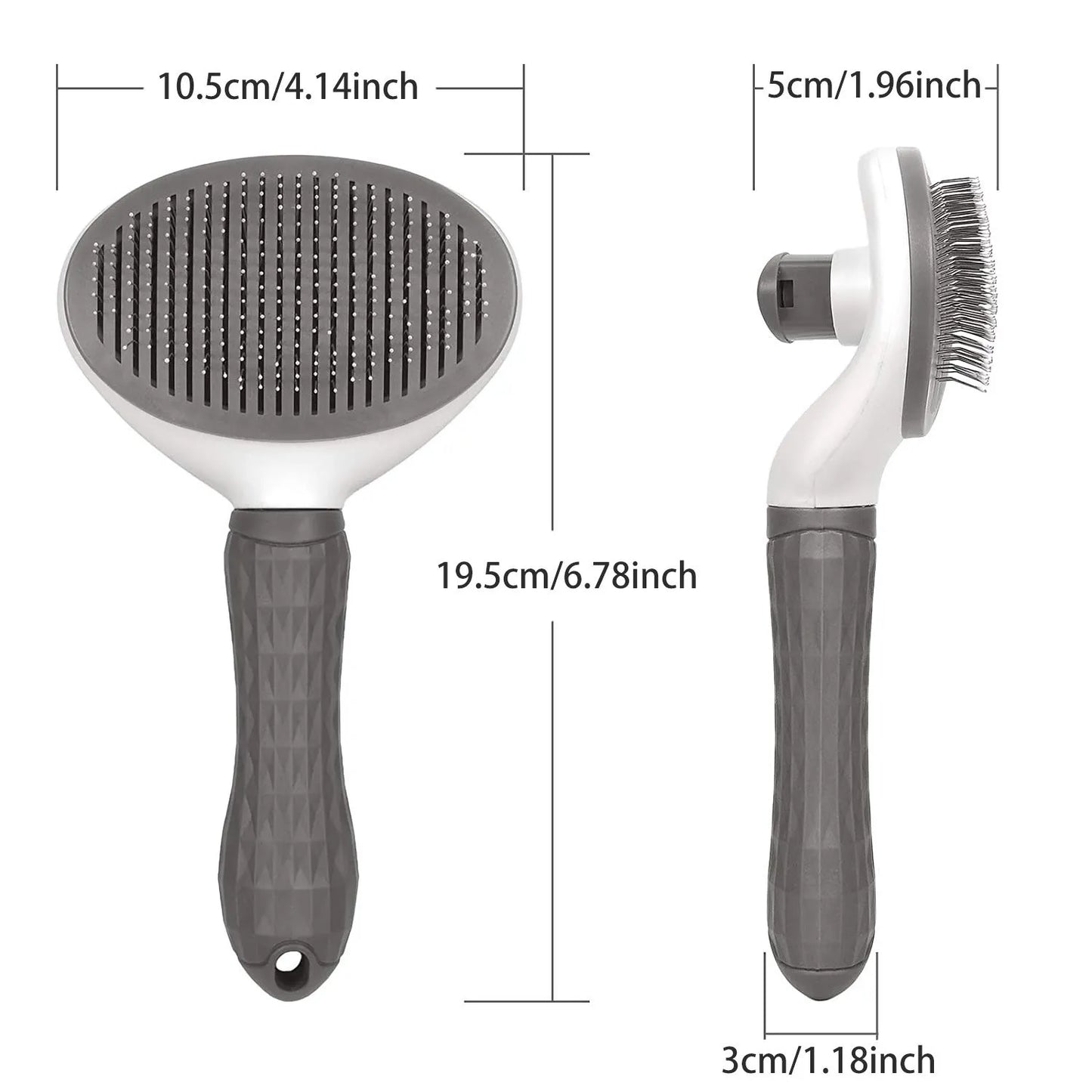 GroomEase: Self-Cleaning Dematting Comb for Effortless Dog Grooming - Happy Dog