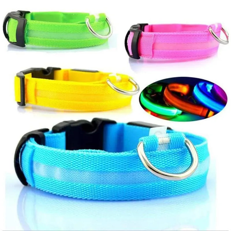 LightGuard: LED Glowing Dog Collar for Safe Nighttime Walks - Happy Dog