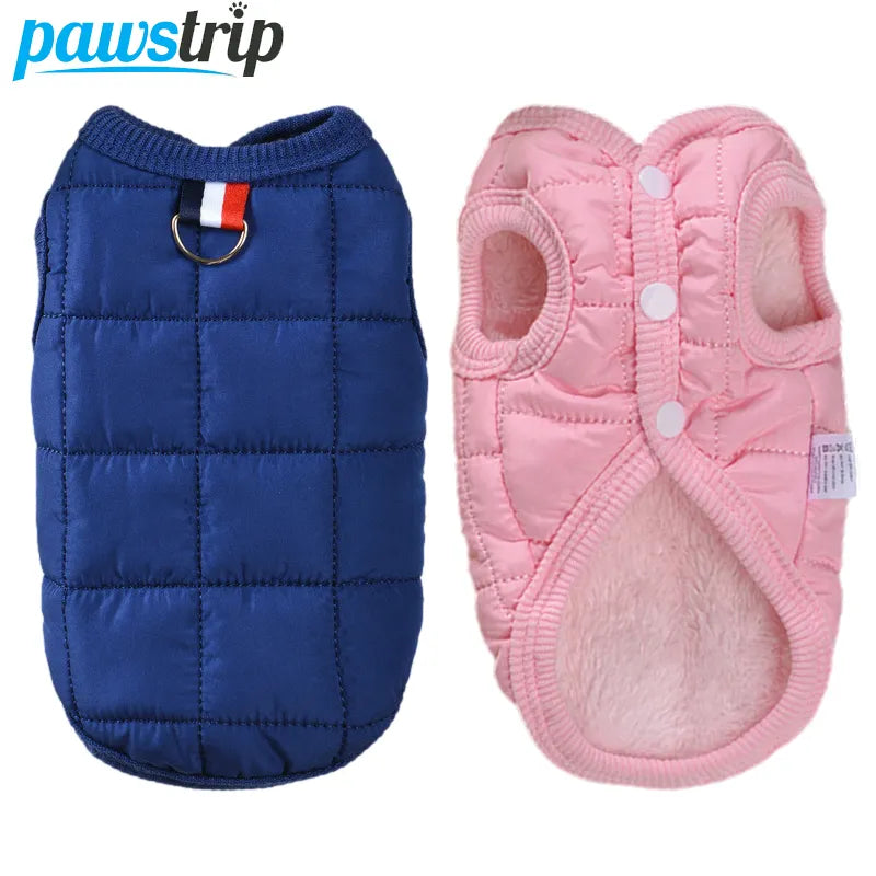 ChillChic: Winter Warm Dog Coat Jacket for Small Dogs - Happy Dog